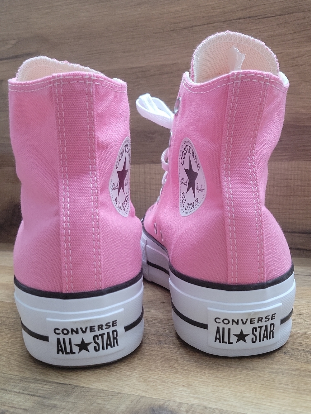Converse Pink High Top Platform Sneakers - Picture 7 of 13